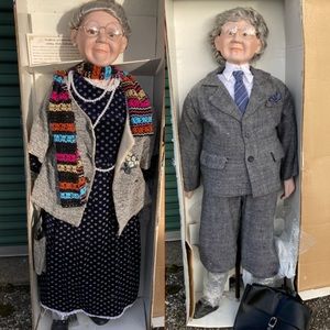 NIB Rare Life Size 2 Vintage Ashley Belle 4ft Porcelein Dolls